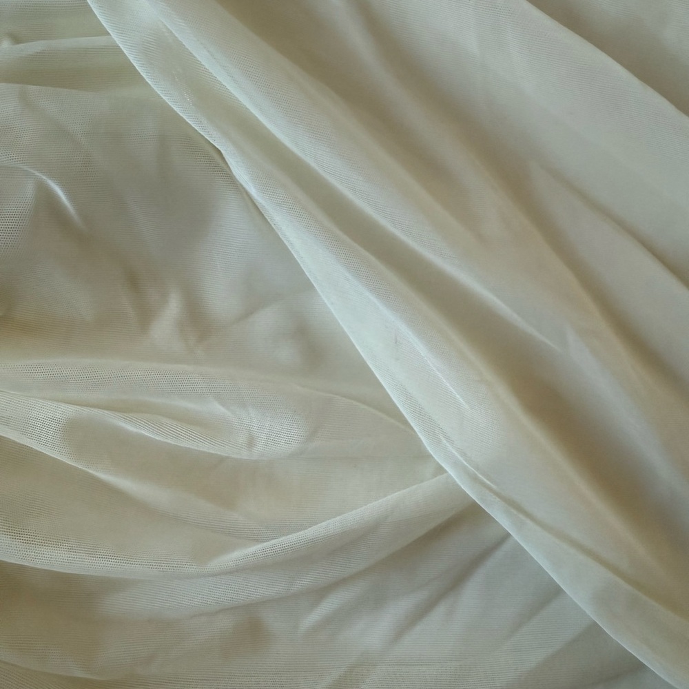 Oh Polly Cream Ruched Bodycon Dress - Picture 3 of 4